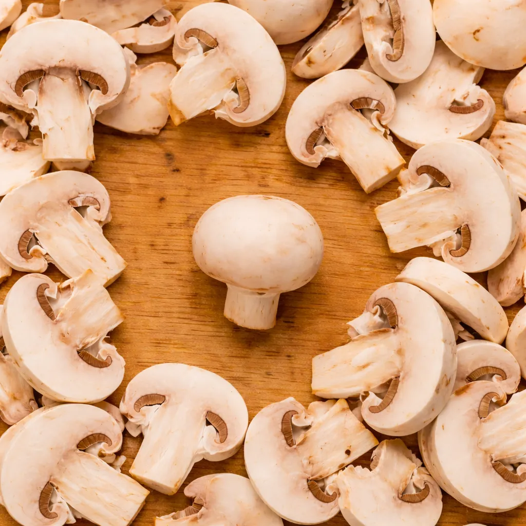 Organic Button White Sliced