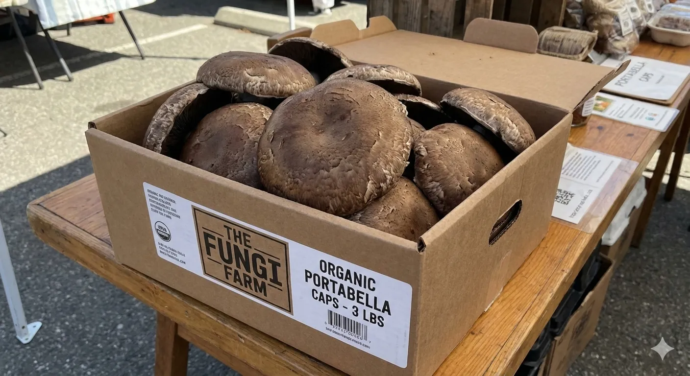 Organic Portabella Caps