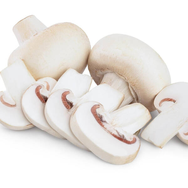 Buttons White Thin Sliced 20 lbs. box